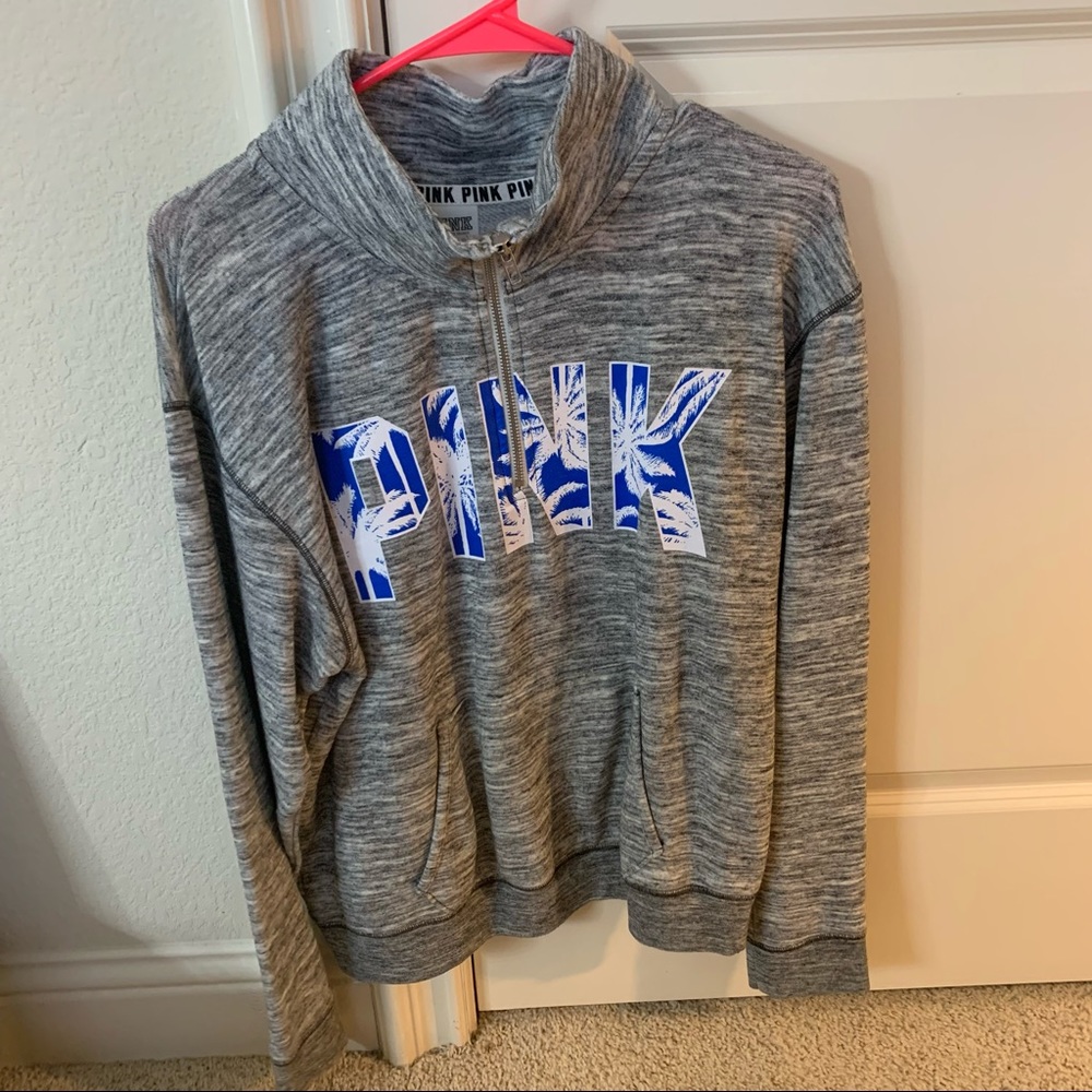 Victoria’s Secret PINK Palm Tree Quarter Zip